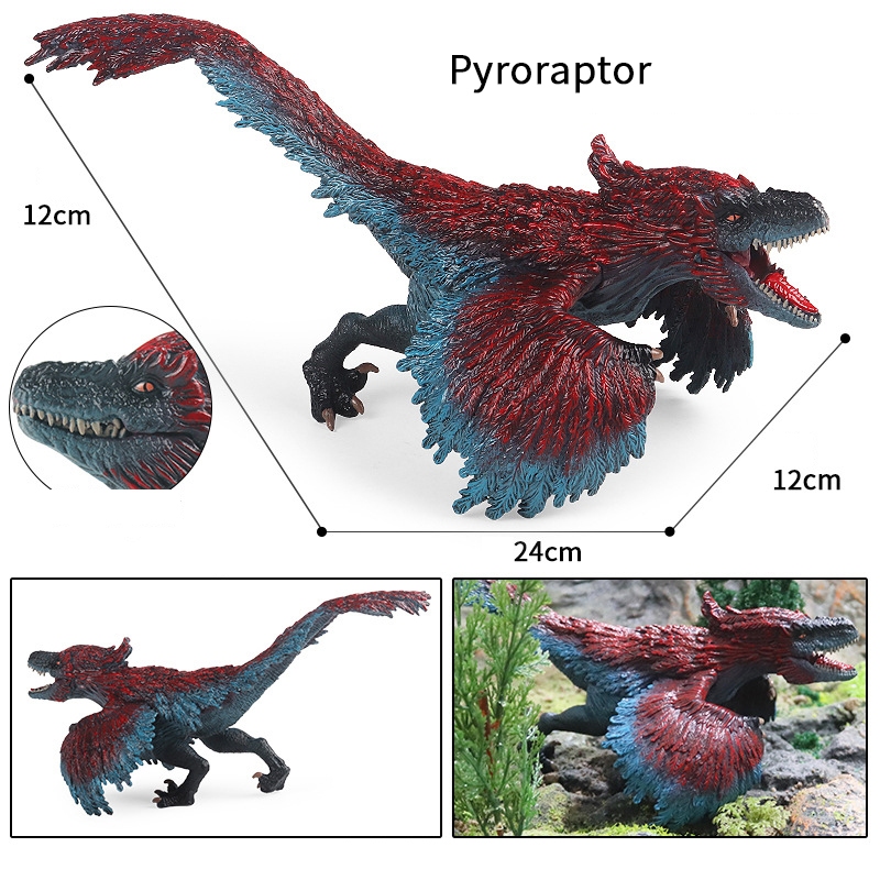 Kẻ Trộm Lửa Rồng Pyroraptor Mô Hình Khủng Long Đồ Chơi Mô Phỏng Động Vật Hoang Dã Nhựa Chắc Chắn Phim Kỷ Jura Giống Như Trẻ Em Nhận Thức