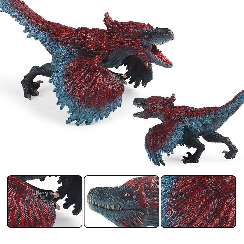 Kẻ Trộm Lửa Rồng Pyroraptor Mô Hình Khủng Long Đồ Chơi Mô Phỏng Động Vật Hoang Dã Nhựa Chắc Chắn Phim Kỷ Jura Giống Như Trẻ Em Nhận Thức