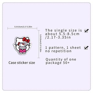 Bộ 50 Anime Hello Kitty Miếng Dán DIY Ván Trượt Laptop Chống Thấm Nước Miếng Dán Đồ Chơi Trẻ Em Quà Tặng