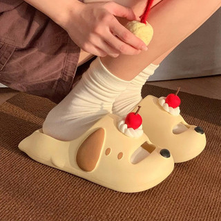 XIXITIAO Dép Dép Dễ Thương Chống Va Chạm Đế Mềm Đi Biển Nữ Mặc Ngoài eva Nhà Mùa Hè