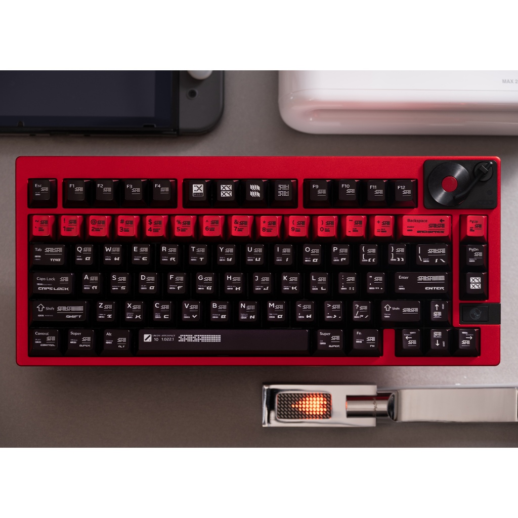 Tham số hóa Keycaps Đen Đỏ Sơn kim loại PBT bóng Keycap cho bàn phím cơ | BigBuy360 - bigbuy360.vn