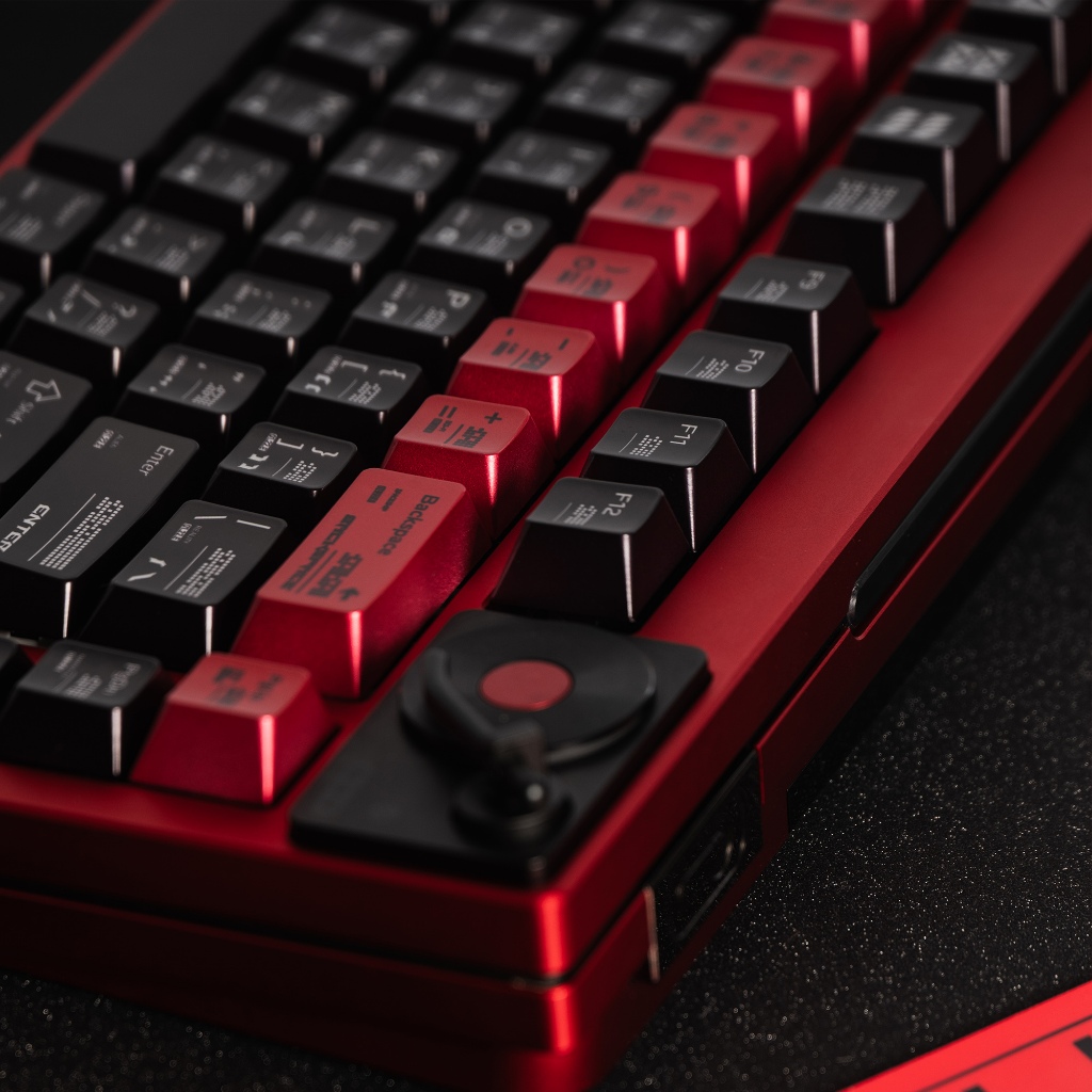 Tham số hóa Keycaps Đen Đỏ Sơn kim loại PBT bóng Keycap cho bàn phím cơ | BigBuy360 - bigbuy360.vn