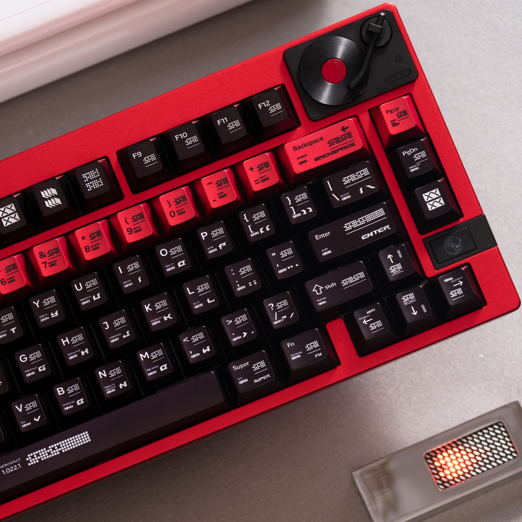 Tham số hóa Keycaps Đen Đỏ Sơn kim loại PBT bóng Keycap cho bàn phím cơ | BigBuy360 - bigbuy360.vn
