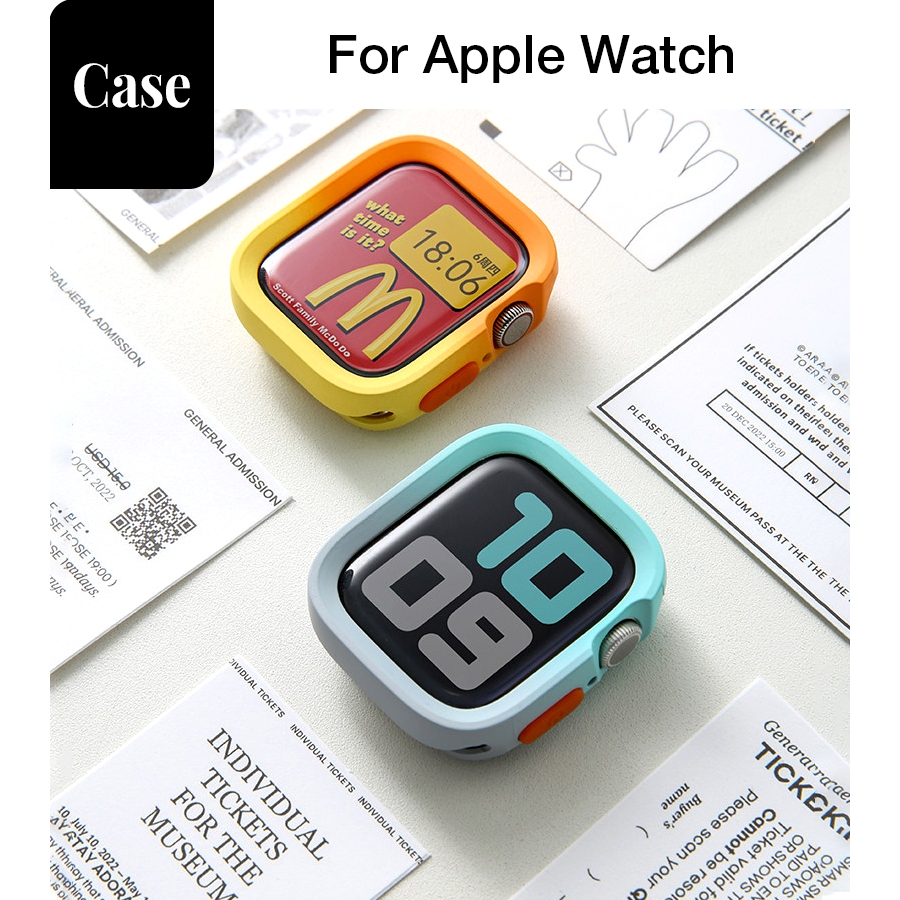 Ốp Bảo Vệ Nửa Gói Chống Sốc Cạnh Silicon Rỗng Khung Dành Cho Apple Watch S11 SE3 Ultra3 S10 S9 S8 SE S7 S6 Ultra 49mm 46mm 42mm 40mm 44mm 41mm 45mm Iwatch Case