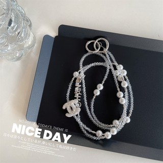 Dây Điện Thoại Di Động Messenger Dây Dài DIY Handmade Hương Thơm Nhỏ Khối Đường Pha Lê Đính Hạt Chống Mất Dây Xích