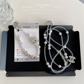 Dây Điện Thoại Di Động Messenger Dây Dài DIY Handmade Hương Thơm Nhỏ Khối Đường Pha Lê Đính Hạt Chống Mất Dây Xích