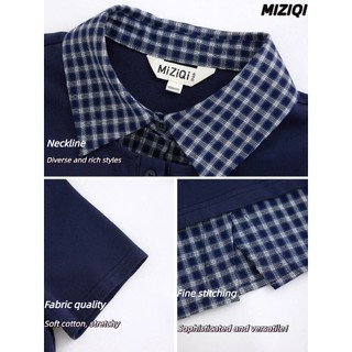 【Hạn giờ】Phong Cách Mới Phong Cách Hàn Quốc Giả Hai Mảnh Cổ POLO Áo Thun Nữ
