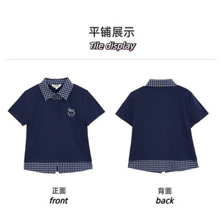 【Hạn giờ】Phong Cách Mới Phong Cách Hàn Quốc Giả Hai Mảnh Cổ POLO Áo Thun Nữ