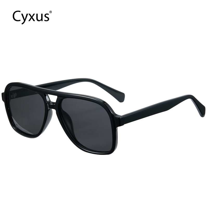 Cyxus Kính Râm Nam Phong Cách Thời Trang Phân Cực UV400 Gọng TR90 Vuông Lớn Siêu Nhẹ Bền Bỉ Chống Chói Đa Năng P1581