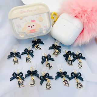 Điện Thoại Di Động Chống Bụi Cắm 1 Nơ Đen Rỗng 26 Chữ Cái Điện Thoại Di Động Chống Bụi Cắm