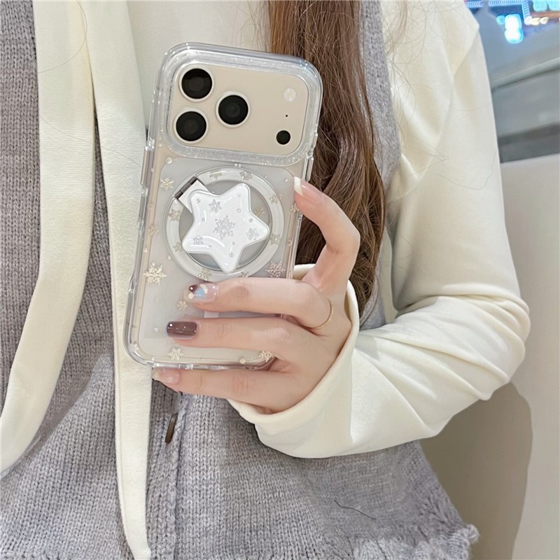 IPhone 17 Pro Max 16 pro max Họa tiết bông tuyết Chất liệu TPU Vỏ điện thoại xử lý IMD