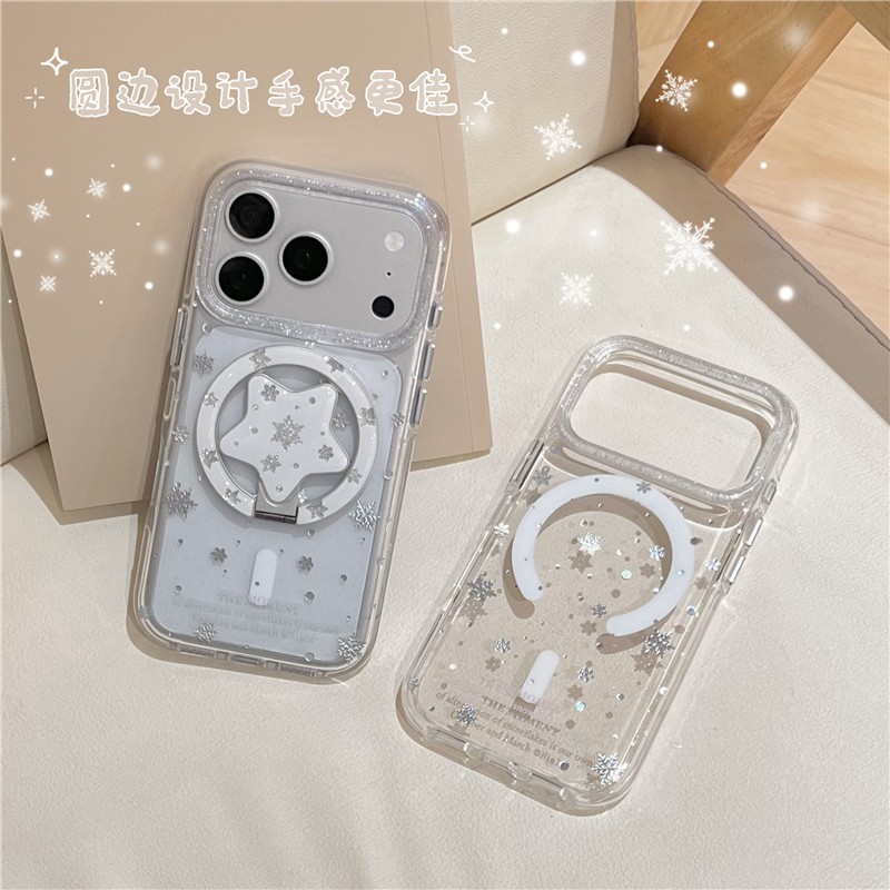 IPhone 17 Pro Max 16 pro max Họa tiết bông tuyết Chất liệu TPU Vỏ điện thoại xử lý IMD