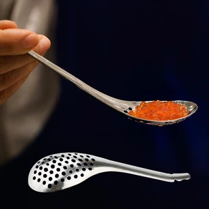 Dreamwin 56 Lỗ Ẩm Thực Phân Tử Caviar Thìa Rây Lọc Lòng Đỏ Trứng Caviar Colander vn