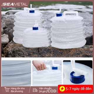 SEAMETEL 5/10/15L - Xô Gấp Gọn Ngoài Trời, Hộp Đựng Nước Di Đông, Túi Đựng Nước Tiện Lợi