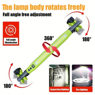 Đèn làm việc sạc lại 2000mAh, có móc treo và từ tính, phù hợp sử dụng ngoài trời