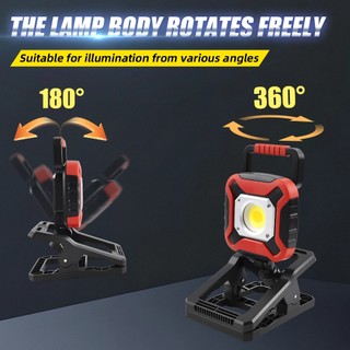 Đèn LED có kẹp từ tính, 3 chế độ ánh sáng, phù hợp cho công việc bàn, xưởng và sửa chữa ô tô.