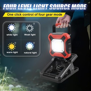 Đèn LED có kẹp từ tính, 3 chế độ ánh sáng, phù hợp cho công việc bàn, xưởng và sửa chữa ô tô.