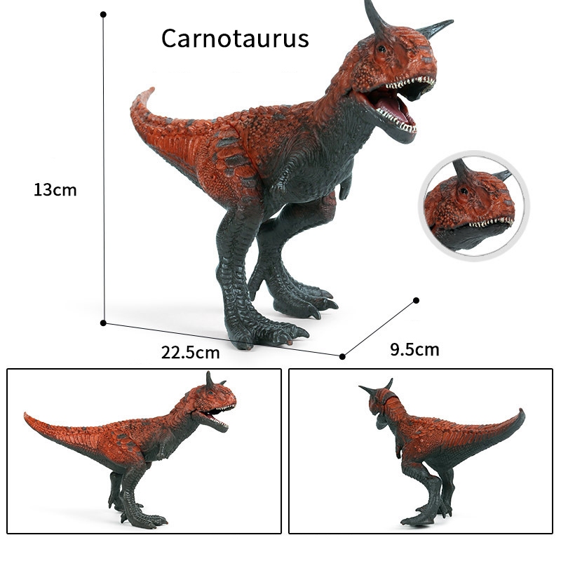 Carnotaurus Mô Phỏng Chắc Chắn Lớn Ăn Thịt Bò Rồng Kỷ Jura Khủng Long Đồ Chơi Bò Rồng Động Vật Mô Hình Tĩnh Nhựa Trang Trí