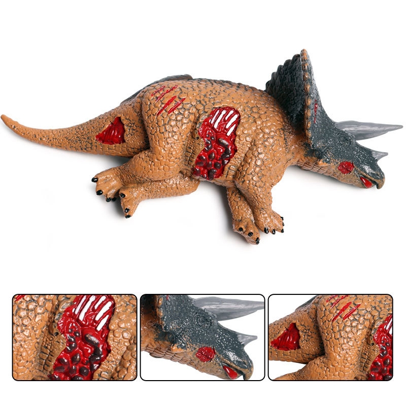 Trẻ Em Chắc Chắn Mô Phỏng Khủng Long Kỷ Jura Mô Hình Cảnh Triceratops Xác Sống Tyrannosaurus Rex Đồ Chơi Khủng Long Trang Trí