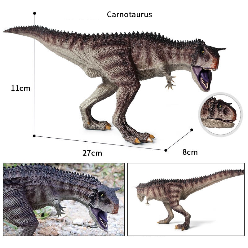 Carnotaurus Kỷ Jura Ăn Thịt Bò Rồng Mô Phỏng Bò Lớn Rồng Khủng Long Đồ Chơi Động Vật Mô Hình Rắn Bò Sừng Rồng Trẻ Em Quà Tặng