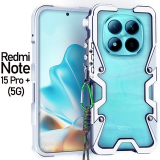 SIMON Sang Trọng Nhôm Giáp Khung Kim Loại Ốp Lưng Điện Thoại Xiaomi Redmi Note 15 Pro Plus 5G 4G Vỏ Bảo Vệ Chống Sốc
