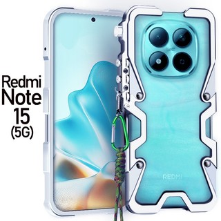 SIMON Sang Trọng Nhôm Giáp Khung Kim Loại Ốp Lưng Điện Thoại Xiaomi Redmi Note 15 Pro Plus 5G 4G Vỏ Bảo Vệ Chống Sốc