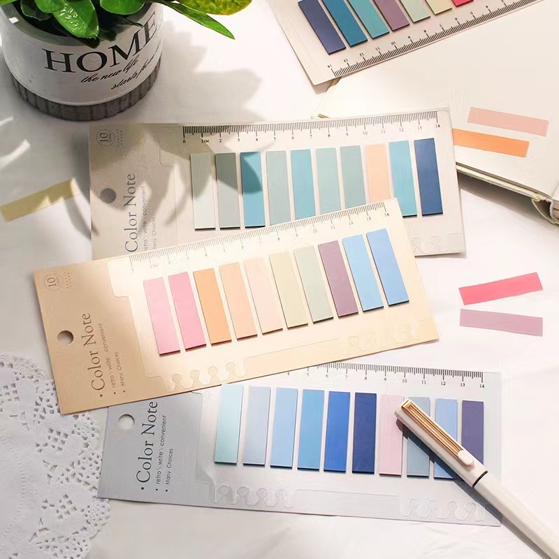 [Combo 3] 200 Chiếc Nhiều Màu Sắc Dính Ghi Chú Ghi Nhớ Miếng Dán Nhãn Đánh Dấu Trang Chỉ Số Dán Notepad Trường Văn Phòng Phẩm