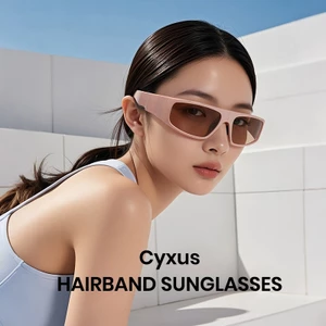 Cyxus Kính Mát Thể Thao Y2K Gấp Gọn Phân Cực UV400 Gọng TR90 Vuông Ôm Mặt Phong Cách Tương Lai Cho Nam Nữ P1339