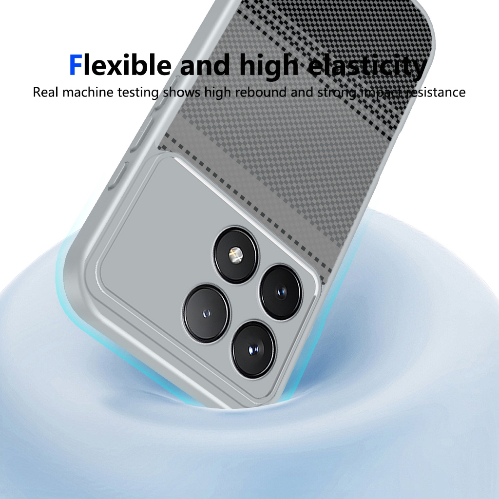 Ốp điện thoại họa tiết họa tiết bằng sợi Carbon Kevlar cho XIAOM POCO F6 F7 F8 Pro Ultra 5G Vỏ bảo vệ chống sốc Vỏ điện thoại di động