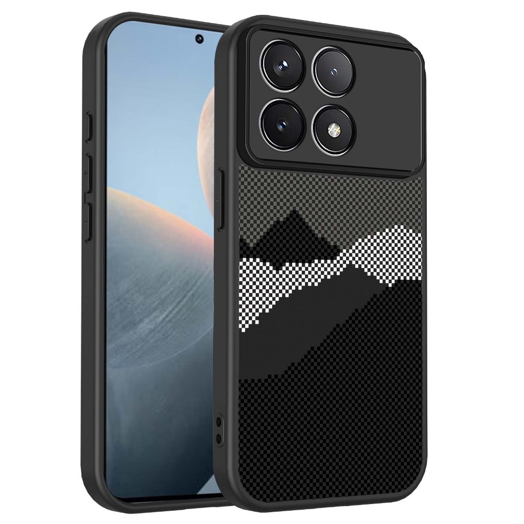 Ốp điện thoại họa tiết họa tiết bằng sợi Carbon Kevlar cho XIAOM POCO F6 F7 F8 Pro Ultra 5G Vỏ bảo vệ chống sốc Vỏ điện thoại di động