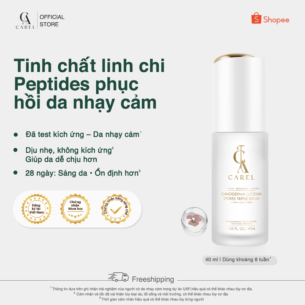 Serum Phục Hồi Da Peptide Linh Chi - Hình ảnh thực tế