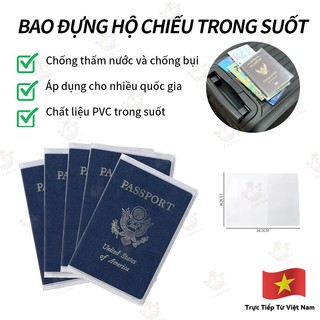 Hộp đựng hộ chiếu PVC đa chức năng, có túi đựng thẻ, vỏ bảo vệ