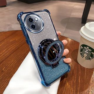 Ốp Điện Thoại Cho Vivo V60 V50 V30 Pro V60Lite V50Lite V50 VivoV60 5G 4G Trong Suốt Gradient Lấp Lánh Bling TPU Silicon Ốp Lưng Chống Sốc Giá Đỡ Vòng Từ Tính Ốp Lưng