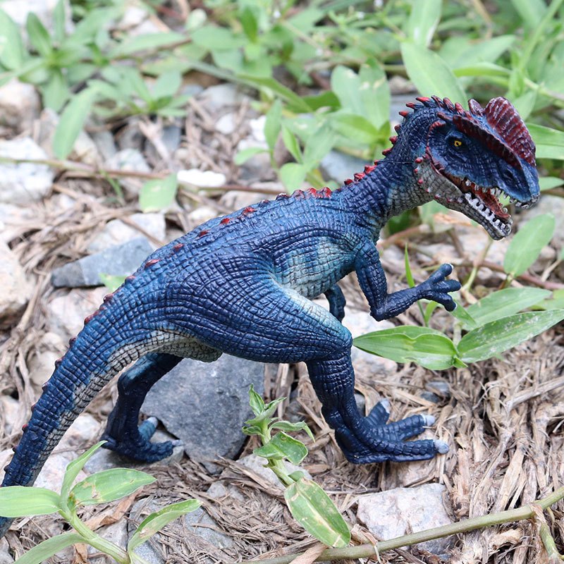 Kỷ Jura Trẻ Em Mô Phỏng Động Vật Tĩnh Chắc Chắn Dilophosaurus Tyrannosaurus Rex Đồ Chơi Khủng Long Cột Sống Đôi Mô Hình Rồng Trang Trí