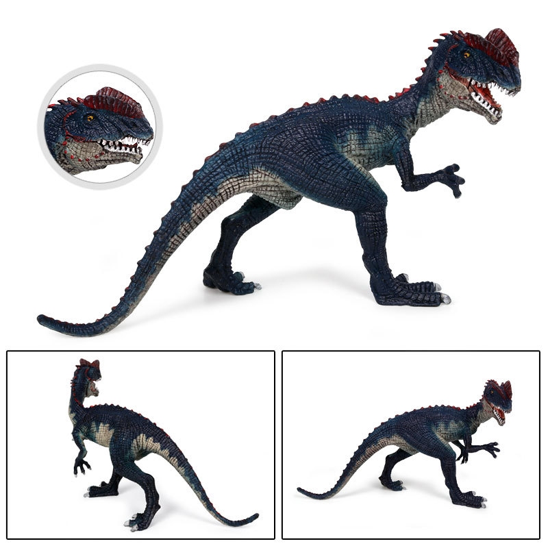 Kỷ Jura Trẻ Em Mô Phỏng Động Vật Tĩnh Chắc Chắn Dilophosaurus Tyrannosaurus Rex Đồ Chơi Khủng Long Cột Sống Đôi Mô Hình Rồng Trang Trí