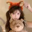 Mới Nick Fox Ear Headband Sang Trọng Tai Mèo Mũ