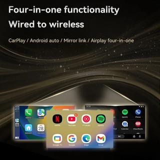 Bộ chuyển đổi Carplay không dây 4in1 Airplay / Mirror Link / Android Auto / Carplay AI Box USB Dongle có dây sang hệ thống ô tô thông minh không dây