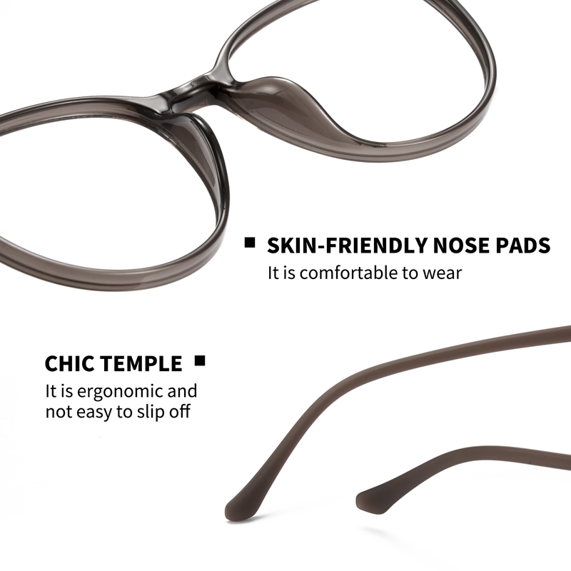 Cyxus Kính Chống Ánh Sáng Xanh Unisex Gọng Tròn TR90 Nhẹ Chống Đau Nửa Đầu Giảm Mỏi Mắt Cho Dân Văn Phòng Và Học Tập 8350
