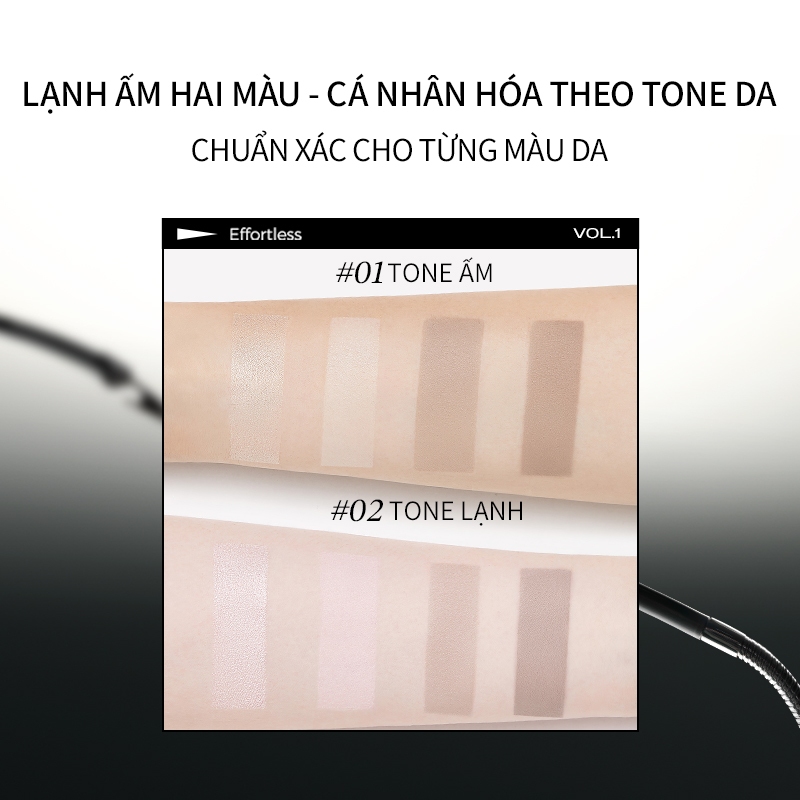 Little Ondine Bảng màu đường viền & nổi bật Dành cho khuôn mặt làm sáng & tạo đường viền bóng 9.5g