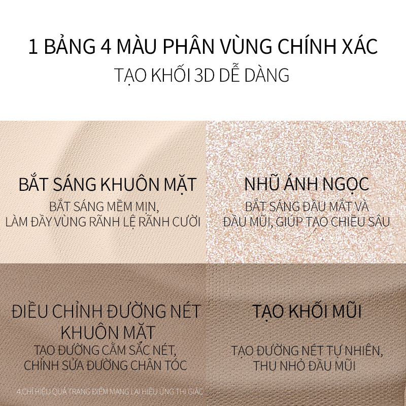 Little Ondine Bảng màu đường viền & nổi bật Dành cho khuôn mặt làm sáng & tạo đường viền bóng 9.5g