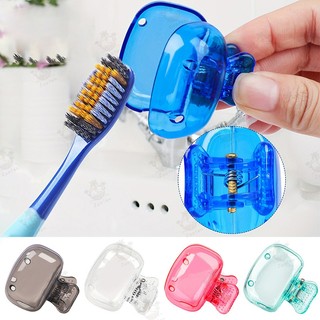 Kẹp Giữ Đầu Bàn Chải Đánh Răng Du Lịch Bằng Nhựa – Nắp Chụp Chống Bụi, Kẹp Bảo Vệ Đầu Bàn Chải Tiện Dụng