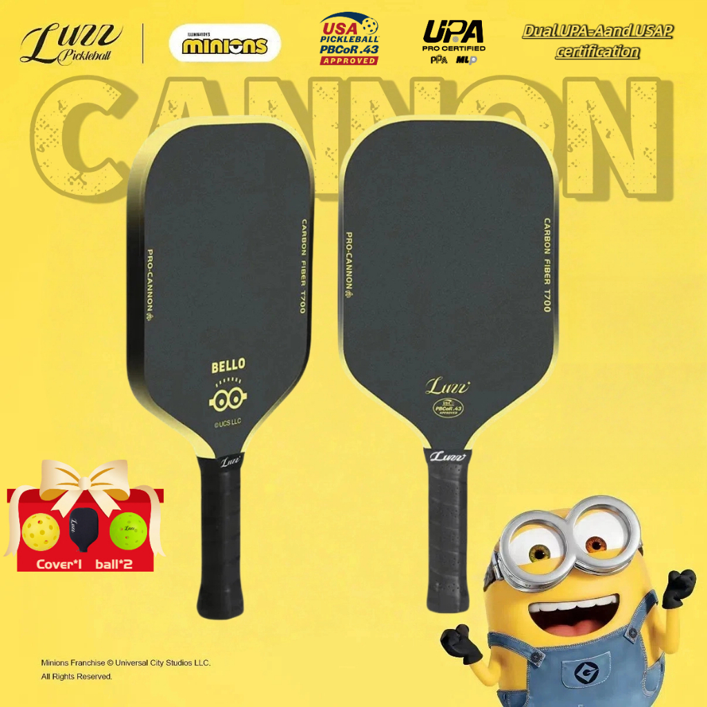 LUZZ Vợt Pickleball Minions Cannon Paddle T700 Bề Mặt Ma Sát Carbon | Đúc Nhiệt | BigBuy360 - bigbuy360.vn