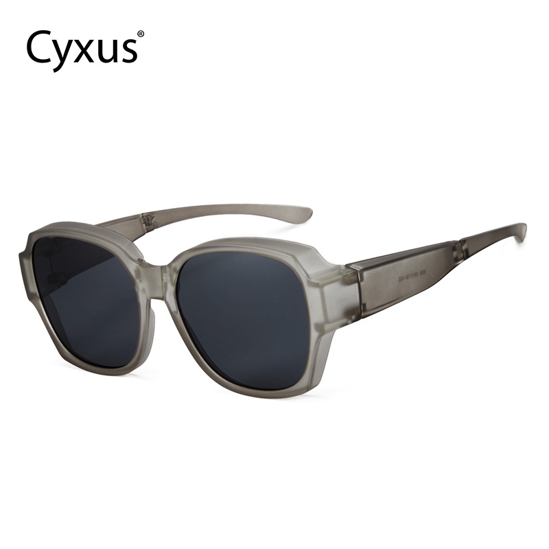 Cyxus Kính Mát Đeo Ngoài Gấp Gọn Phân Cực UV400 Gọng Đa Giác Oversize TR90 Cho Nam Nữ Đi Biển Lái Xe P1127