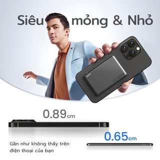 Ảnh 2 – UNEED sạc dự phòng 12000/6000mAh Chính Hãng Sạc Không Dây iPh | Cục sạc Dựng Phòng | Nhanh Không Dây 20W & PD 22.5W | Hỗ Trợ iPhone 8-17/Android | Đã Chứng Nhận CCC | điện Thoại Năng Lượng Mặt Trời
