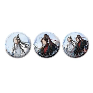 Huy hiệu nút cài áo anime Mo Dao Zu Shi - Wangji & Wei Wuxian, phù hợp cosplay và làm túi trang trí quà tặng