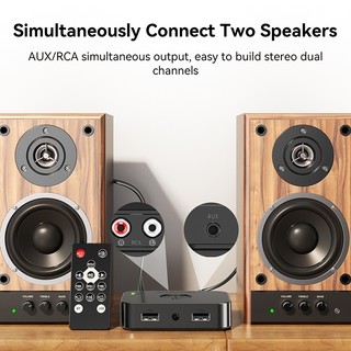 Bluetooth 6 Bộ Thu Âm Thanh 3.5 Mm AUX RCA Stereo Lossless Âm Nhạc Bộ Chuyển Đổi Không Dây Hỗ Trợ Chữ U Chơi Cho Xe Bộ Loa Amp