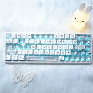 Miffy Side Shine Through Keycaps PBT Dye-sub Cherry Profile Keycap Custom Keycaps Tương thích với Cherry Gateron MX Switch
