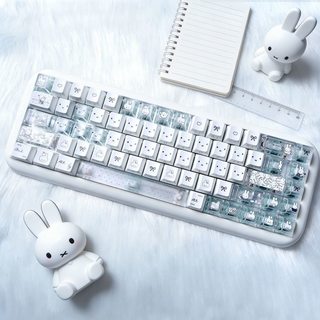 Miffy Side Shine Through Keycaps PBT Dye-sub Cherry Profile Keycap Custom Keycaps Tương thích với Cherry Gateron MX Switch