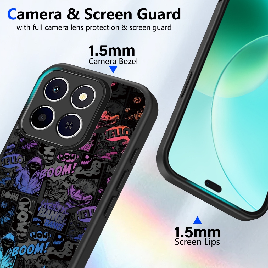 Ốp điện thoại Graffiti BOOM tiên tiến hợp thời trang cho Honor X6C X7C X7D X8B X8C X8D X9B X9C X9D 4G 5G Vỏ bảo vệ chống sốc Vỏ điện thoại di động
