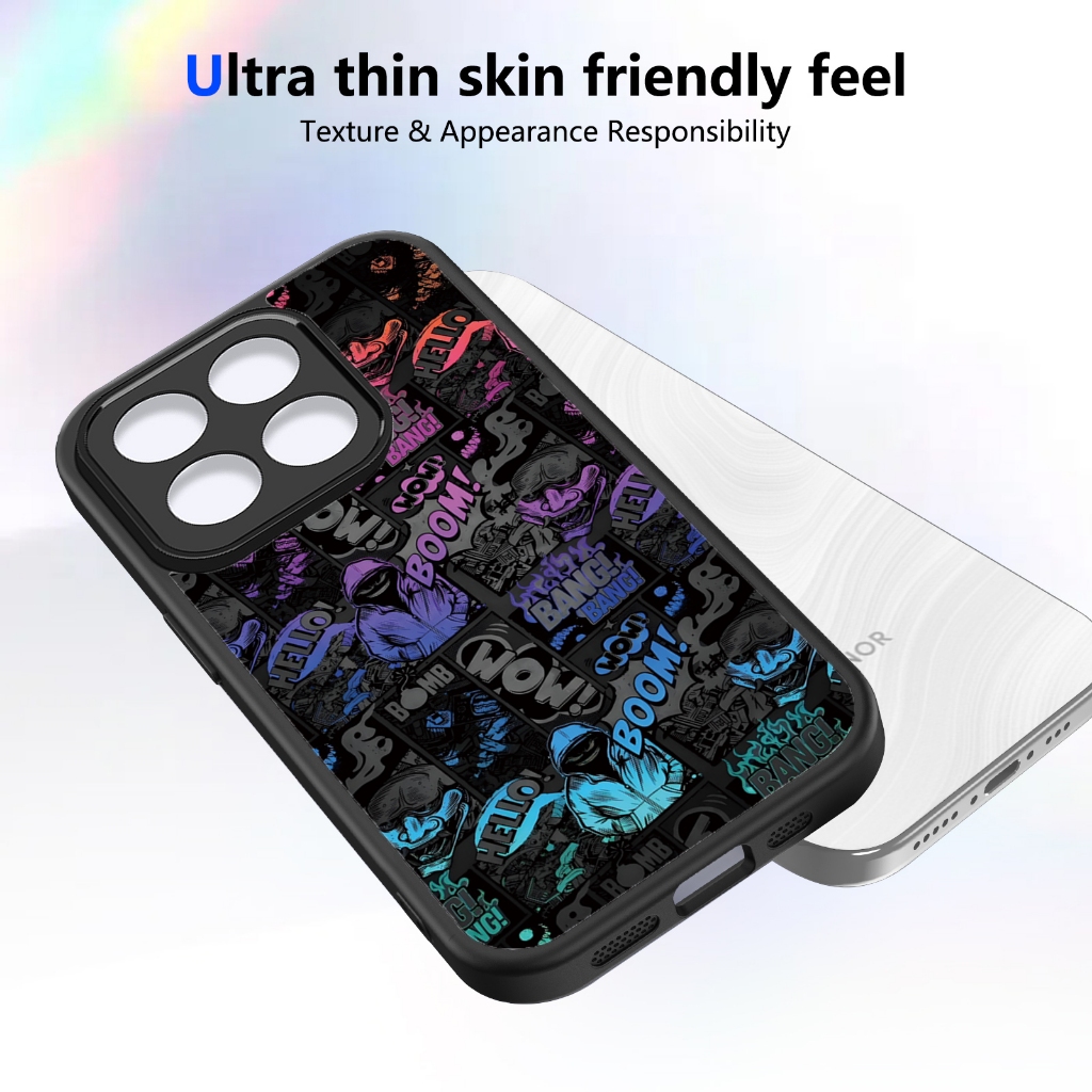Ốp điện thoại Graffiti BOOM tiên tiến hợp thời trang cho Honor X6C X7C X7D X8B X8C X8D X9B X9C X9D 4G 5G Vỏ bảo vệ chống sốc Vỏ điện thoại di động